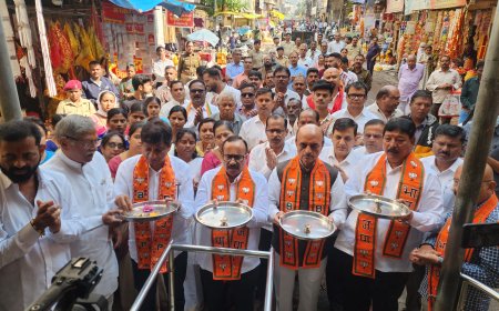 हिंदूत्ववादी संघटनांच्या वतीने शौर्य दिन निमित्ताने महाआरती