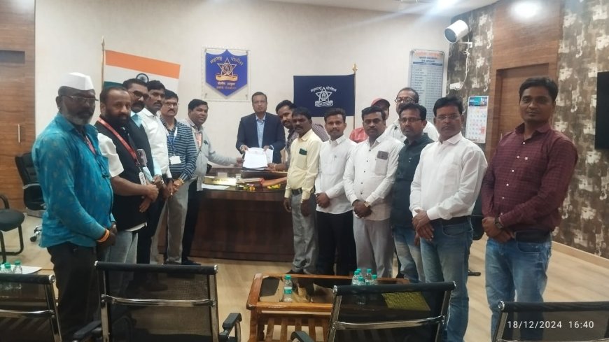 पत्रकाराला शिविगाळ करुन मारहाण, कार्यवाही करण्याची पत्रकार संघटनेची पोलिस आयुक्तांकडे मागणी