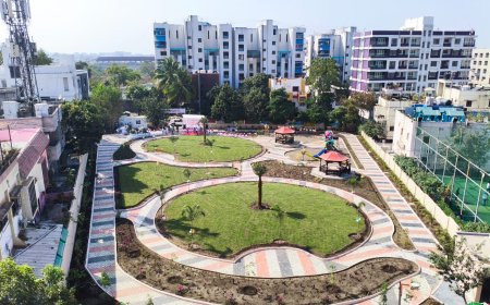 गारखेडा परिसरात मंत्री संजय सिरसाट यांच्या हस्ते सुखद उद्यानाचे उद्घाटन