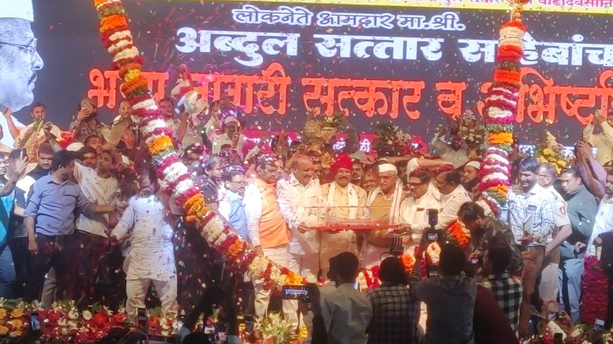 तुम्ही म्हणता सिल्लोडला येईल मी येथे येऊन गुडगिरी संपवणार - आमदार अब्दुल सत्तार यांचा विरोधकांना इशारा