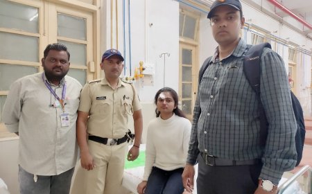 मनपा आयुक्तांनी दिला अपघातग्रस्त विद्यार्थ्यीनीला मदतीचा हात...!