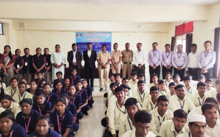 महाविद्यालयात कायद्याची नवीन सुधारित कलमांबद्दल जनजागृती