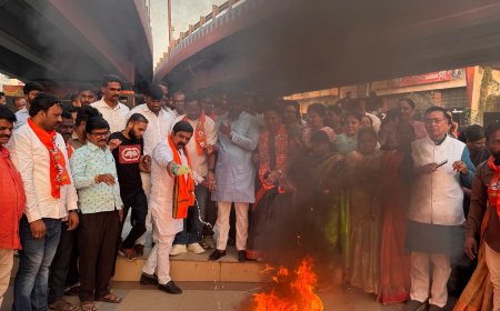 संजय राऊत यांच्या विरोधात शिवसेना अक्रामक, केले जोडेमारो आंदोलन...!