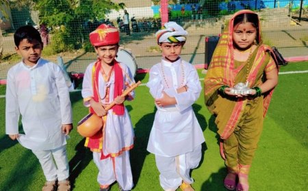 मनपाच्या सीबीएसई इंग्रजी शाळेत मराठी दिन उत्साहात साजरा...!