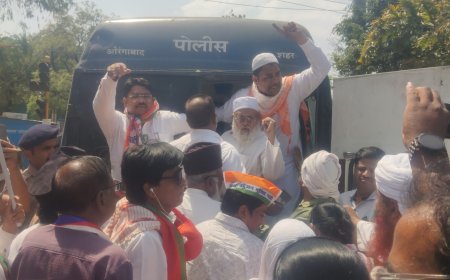 वक्फ संशोधन विधेयकाच्या विरोधात केले राष्ट्रव्यापी जेलभरो आंदोलन, पोलिसांनी केले आंदोलकांना अटक