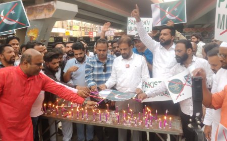 एमआयएमने जाळला पाकीस्तानाचा झेंडा, दिल्या पाकिस्तान मुर्दाबादच्या घोषणा...!