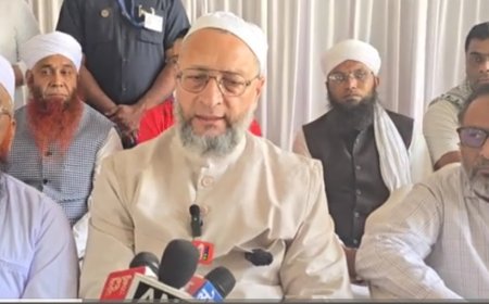 ओवेसींनी पाकीस्तानला ठणकावले, वक्फ संशोधन कायद्याच्या विरोधात देशव्यापी बत्तीगुल आंदोलन होणार