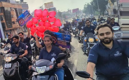 तंबाखू मुक्ती जनजागृती बाईक रॅलीस नागरीकांचा प्रतिसाद...