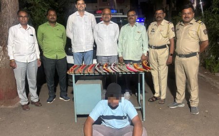 ग्रामिण पोलिसांनी 10 तलवारीसह इसमास केली अटक...