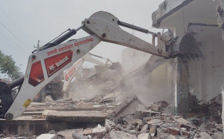 बीड बायपास सर्व्हिस रोडवर 92 अतिक्रमण निष्कासित...