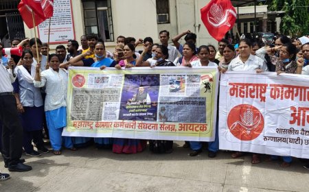 घाटीतील कंत्राटी कामगारांचे वेतन थकले, आंदोलक महीलेची तब्येत बिघडली...