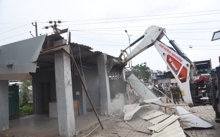 चिकलठाण्यात 490 अतिक्रमण निष्कासित...