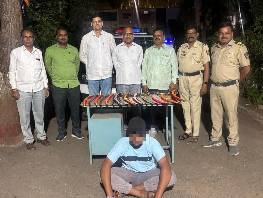 ग्रामिण पोलिसांनी 10 तलवारीसह इसमास केली अटक...