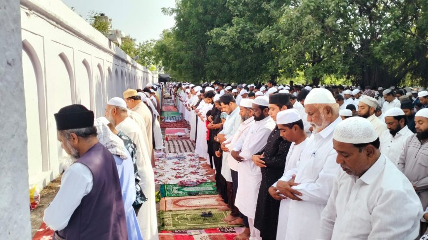 शहरात ईद-उल-अजहा उत्साहात साजरी...