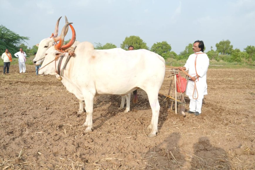 विरोधीपक्षनेते अंबादास दानवे यांनी घेतला खरिपाच्या पेरणीचा अनुभव