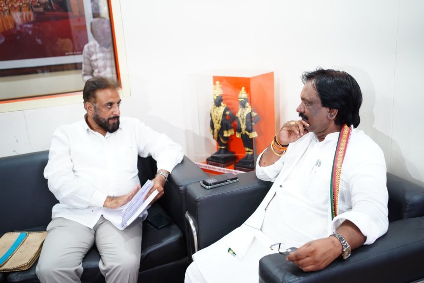 अंबादास दानवे व इम्तियाज जलिल साथ साथ...