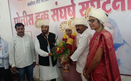 पोलिस हक्क संघर्ष संघटनेचा वर्धापनदिन थाटात साजरा