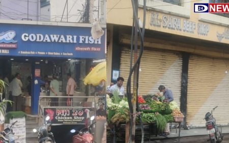 आजपासून बीफची दुकाने बेमुदत बंद, मटन, चिकन, फिशच्या दुकानात गर्दी...