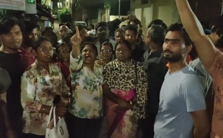 कैलासनगरचे नागरीक रस्त्यावर...