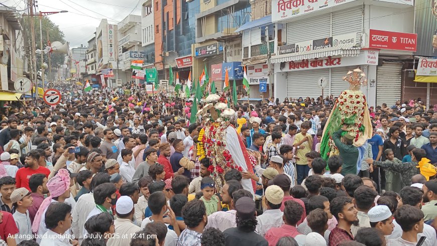 शहरात मोहर्रमनिमित्त सवारीया व मातमी जुलूस, शिया-सुन्नी सोबत येण्याची 53 वर्षांपासून परंपरा कायम...