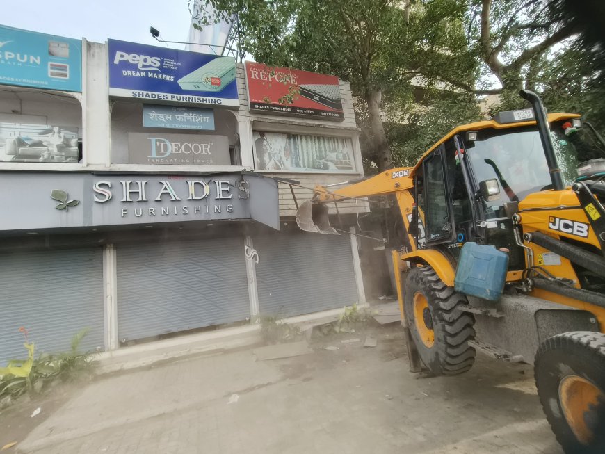 बाबा पेट्रोल पंप ते मोंढा नाका दरम्यान 229 बांधकामे निष्काशित