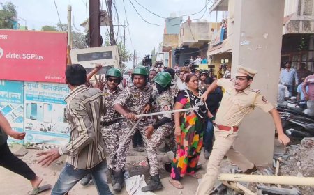 नारेगावात संतापाचा उद्रेक, दगड फेकला, सौम्य लाठीचार्ज, मार्कींग चुकीची केल्याचा आरोप