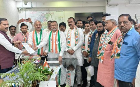 जिल्ह्यात खताची टंचाई, काँग्रेसचे जिल्हाधिकारी यांना निवेदन...