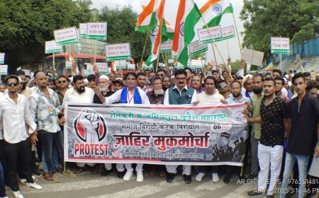 अन्यायाच्या विरोधात कुरेशी समाज रस्त्यावर, मुक मोर्चाला मिळाला प्रतिसाद...