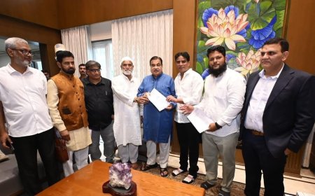 पशुंच्या वाहतूक नियम शिथील करण्यासाठी मंत्री नितीन गडकरी यांची भेट...