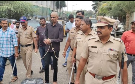 प्रियसीवर गोळीबार करणारा कुख्यात गुंड तेजाची पोलिसांनी काढली धिंड...