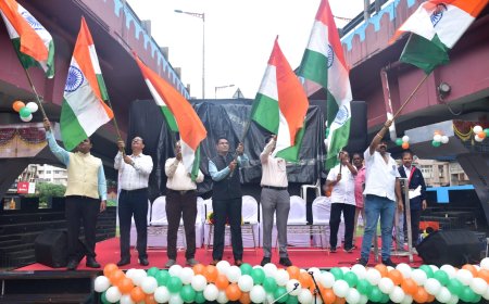 क्रांतीचौक येथे तिरंगा रॅलीचे आयोजन...