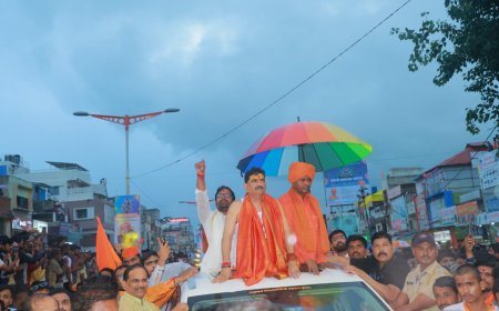 संजय केनेकर यांच्या कावड यात्रेला जनसागर लोटला...