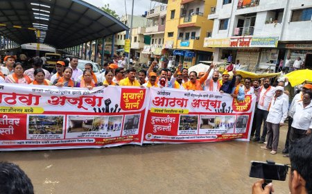 शिवाजीनगर भुयारी मार्गासाठी शिवसेनेचे जोरदार आठवा अजूबा आंदोलन...
