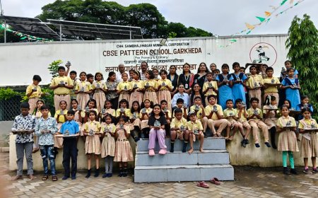 मनपा शाळेचे विद्यार्थ्यांसाठी शाडू मातीसापासून गणपती बणवणे कार्यशाळा संपन्न...