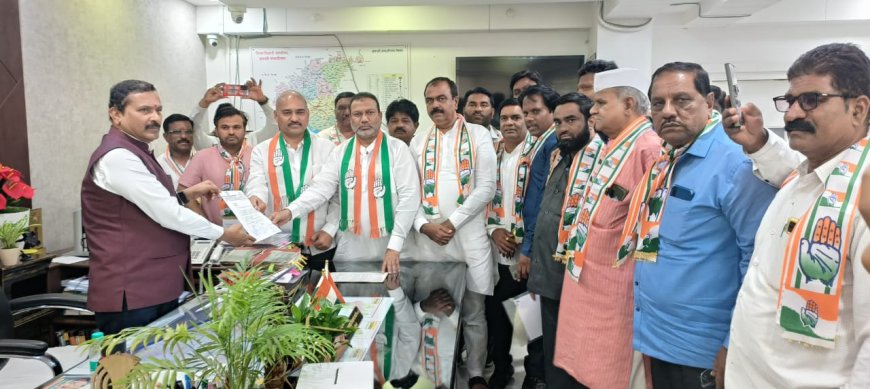जिल्ह्यात खताची टंचाई, काँग्रेसचे जिल्हाधिकारी यांना निवेदन...