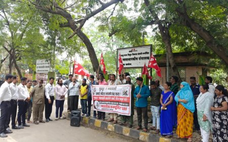 स्मार्ट मीटर व वीज दरवाढ विरोधात भाकपचे पुन्हा आंदोलन...