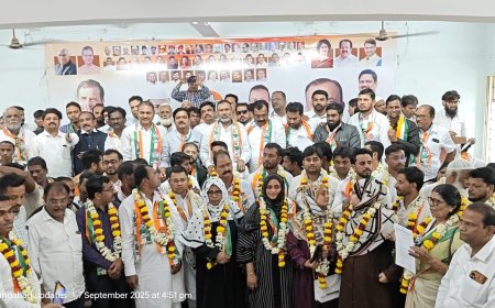 काँग्रेसच्या इतिहासात पहिल्यांदाच अल्पसंख्यांक विभागाची जंबो कार्यकारीणी...