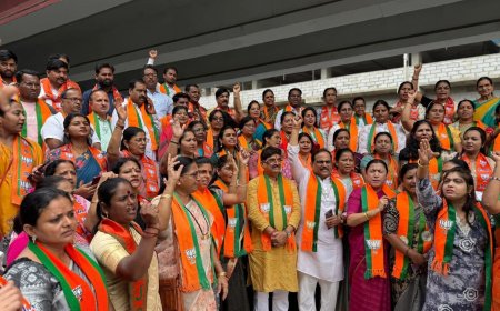 भाजपा महीला मोर्चाने केले क्रांतीचौकात तीव्र निषेध आंदोलन...