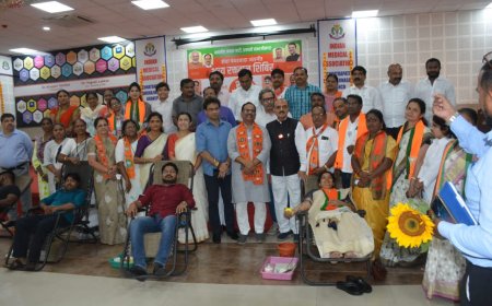 भाजपाने सेवा पंधरवाडा म्हणून मोदींचा वाढदिवस केला साजरा...