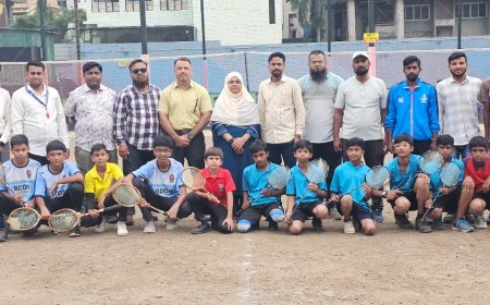 विभागीय बाॅल बॅडमिंटन क्रीडा स्पर्धेसाठी मनपा किराडपुरा शाळा पात्र
