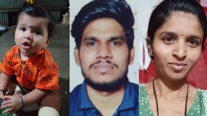 भरधाव स्काॅर्पिओच्या धडकेत दुचाकीस्वार चिमुकल्या सह 3 ठार...