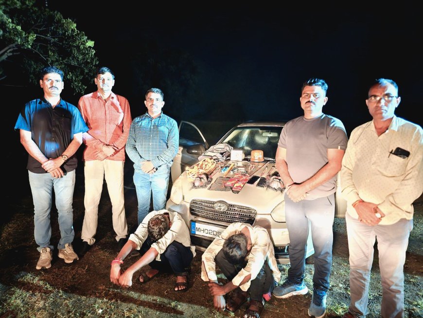 दरोड्याच्या तयारीतील दोघांना पोलिसांनी पकडले, चौघांनी धूम ठोकली...