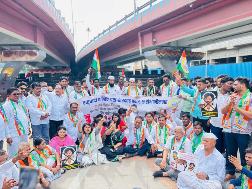 पडळकरांच्या विरोधात राष्ट्रवादी अक्रामक, केले जोडेमारो आंदोलन...