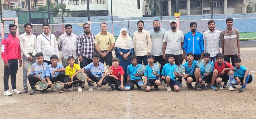 विभागीय बाॅल बॅडमिंटन क्रीडा स्पर्धेसाठी मनपा किराडपुरा शाळा पात्र