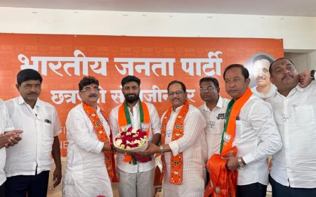 लौकिक खंदारे यांच्या सह शेकडो समर्थकांचा भाजपात प्रवेश...!