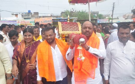 छत्रपती संभाजीनगर ते शिर्डी भव्य पायी साई पालखी सोहळ्याला उत्सुर्त प्रतिसाद