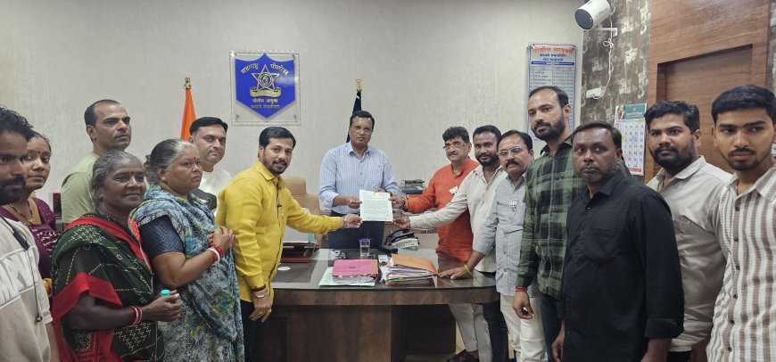 सैन्याचे पोषाख परिधान करून फेरीवाल्यांना त्रास देने बंद करा, पोलिस आयुक्तांकडे आमदार संजय केनेकर यांची तक्रार....