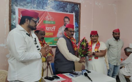 शाहीन पठाण यांची समाजवादी पार्टीच्या महीला जिल्हाध्यक्ष पदी नियुक्ती...