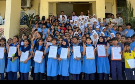 मनपा शाळेचे विद्यार्थी देणार विक्रम साराभाई सेंटरला भेट, आयुक्तांनी दिले शुभेच्छा...