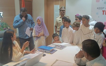 बालदिनानिमित्त मनपाला CIO च्या बालकांचे निवेदन...